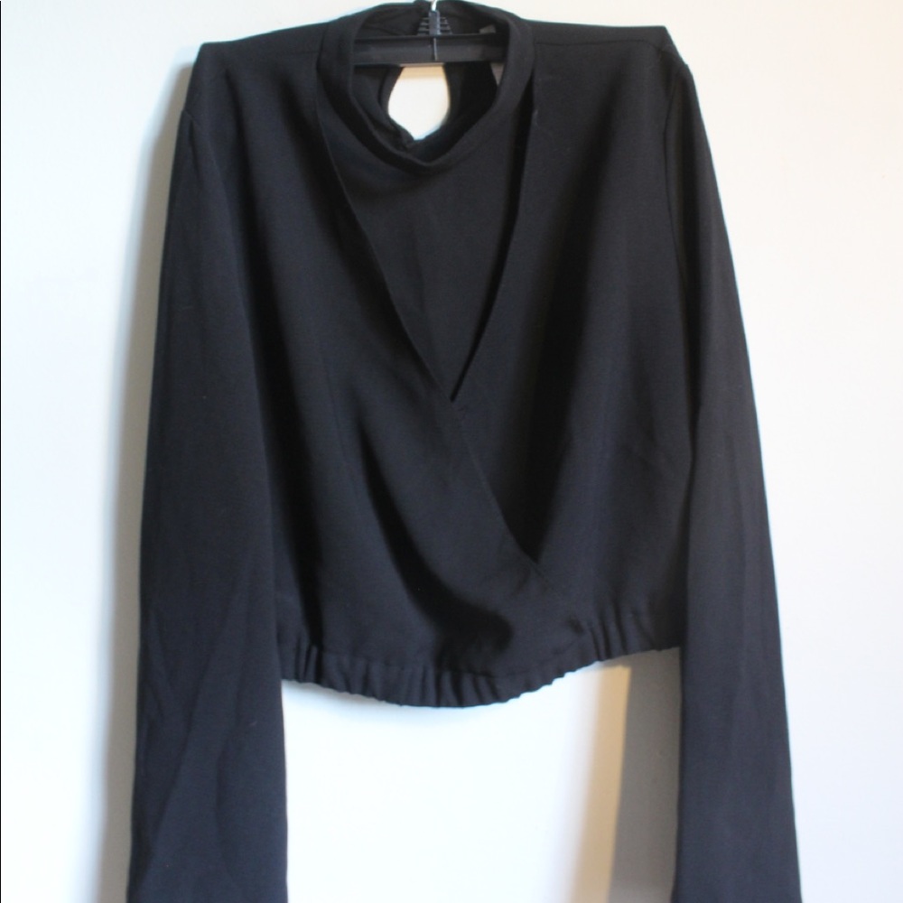 Black top with halter neck